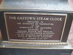 Gastown Steam Clock plaque in Vancouver.jpg