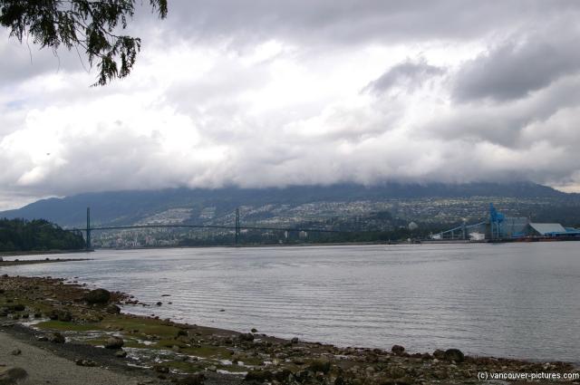 Lions Gate bridge as seen from Stanley Park in Vancouver.jpg