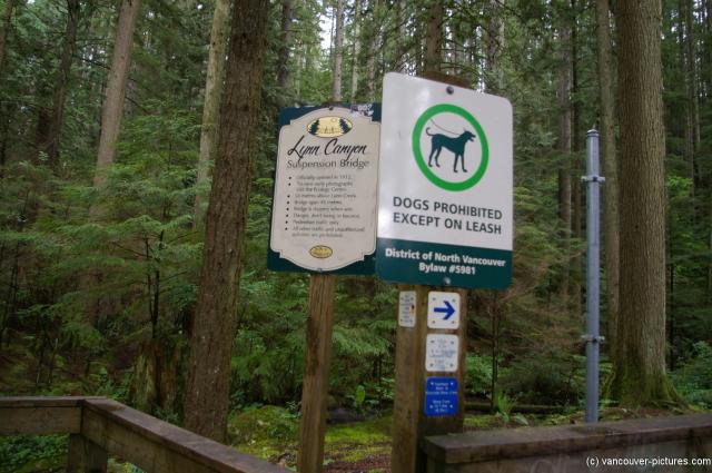 Lynn Canyon Park Suspension Bridge signs.jpg