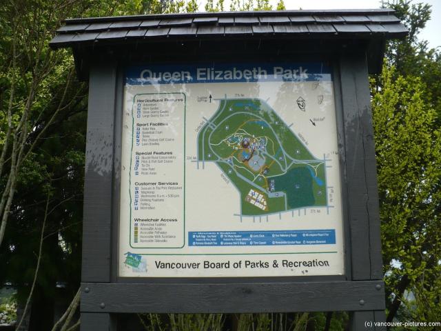 Map and directory of Queen Elizabeth Park in Vancouver Canada.jpg