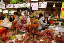 Rambutan Lychees and other fruits at Granville Village Market in Vancouver.jpg