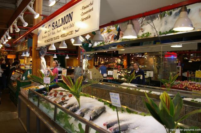 Salmon stand inside the Granville Village Market in Vancouver.jpg