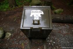 Bear proof trash can at Lynn Canyon Park in Vancouver.jpg