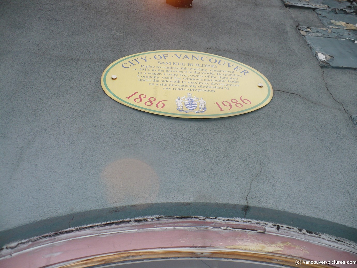 Vancouver Chinatown Sam Kee Building sign.jpg