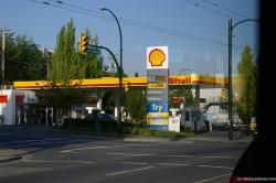 Shell Gas station on Hastings St in Burnaby Vancouver area Canada.jpg